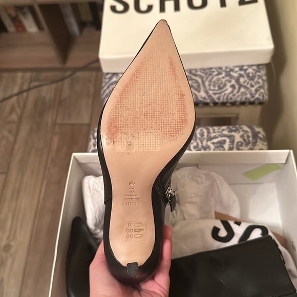 Schutz Clementine Nappa Leather Bootie - Picture 9 of 12